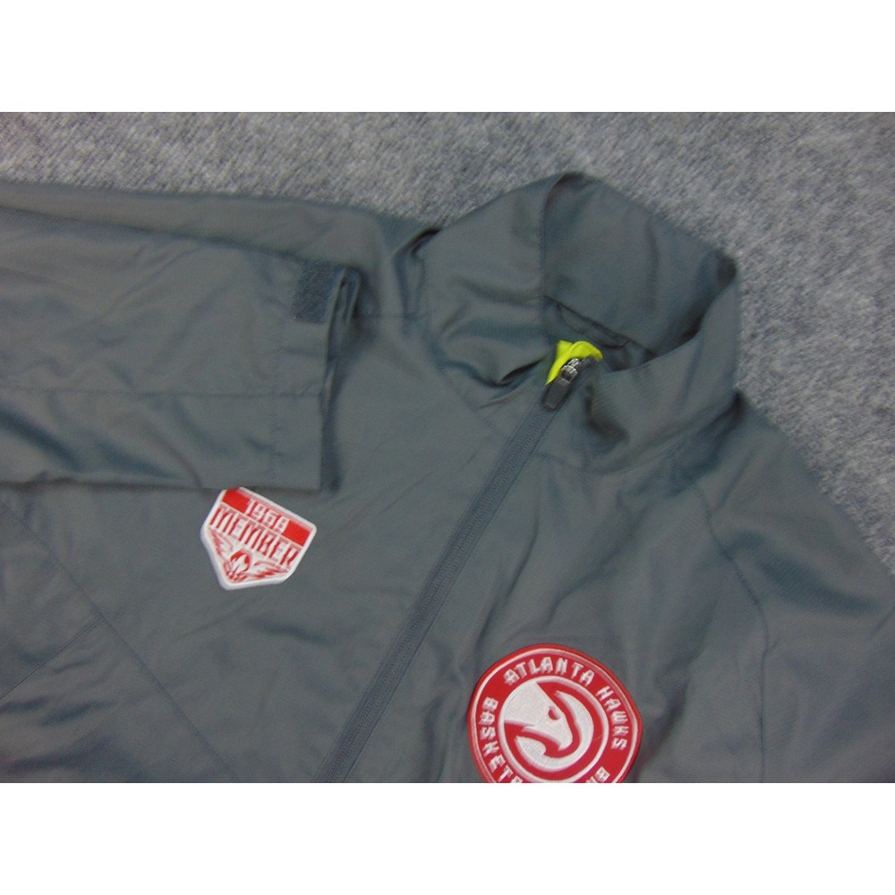 Atlanta Hawks Jacket Mens Small Levelwear‎ Gray Solid NBA Basketball Fan Gear